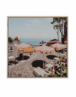 Mezzatore Sunbeds, Italy | Framed Canvas Art Print