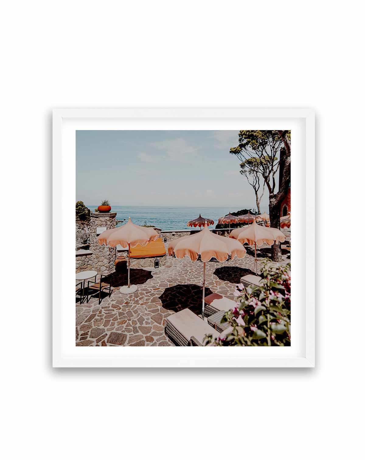 Mezzatore Sunbeds, Italy | Art Print