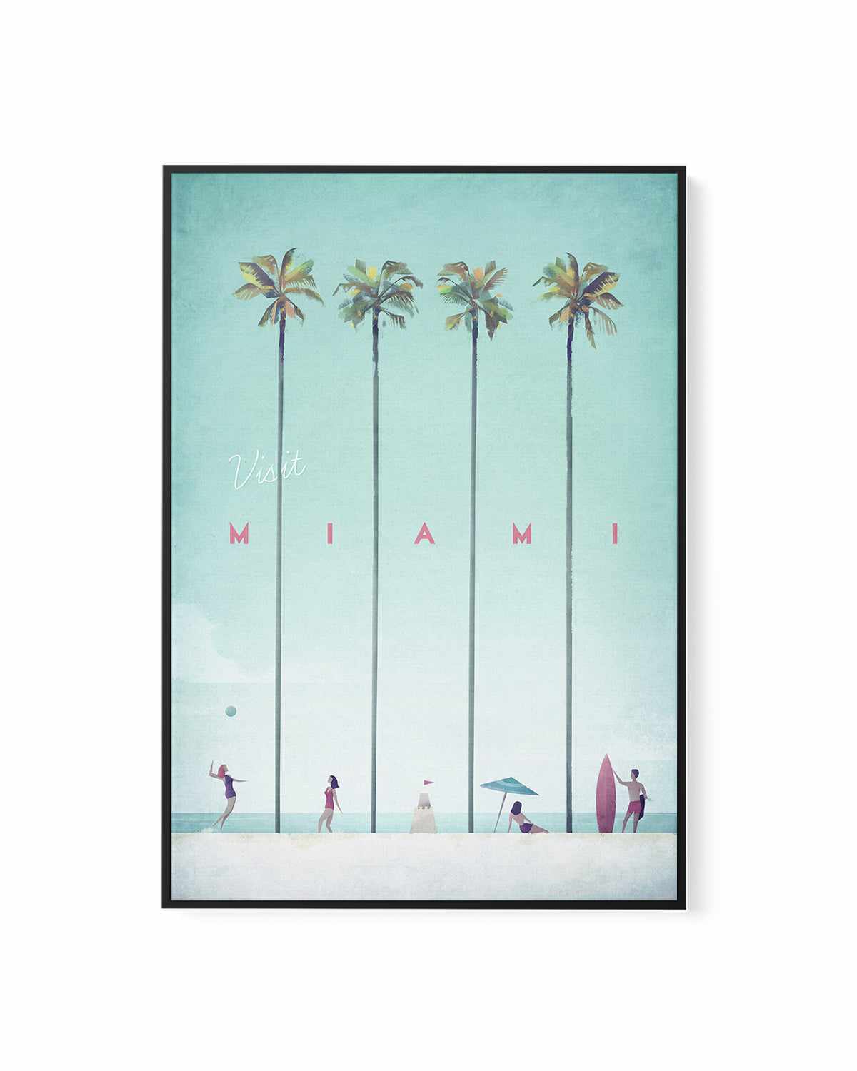 Miami by Henry Rivers | Framed Canvas Art Print