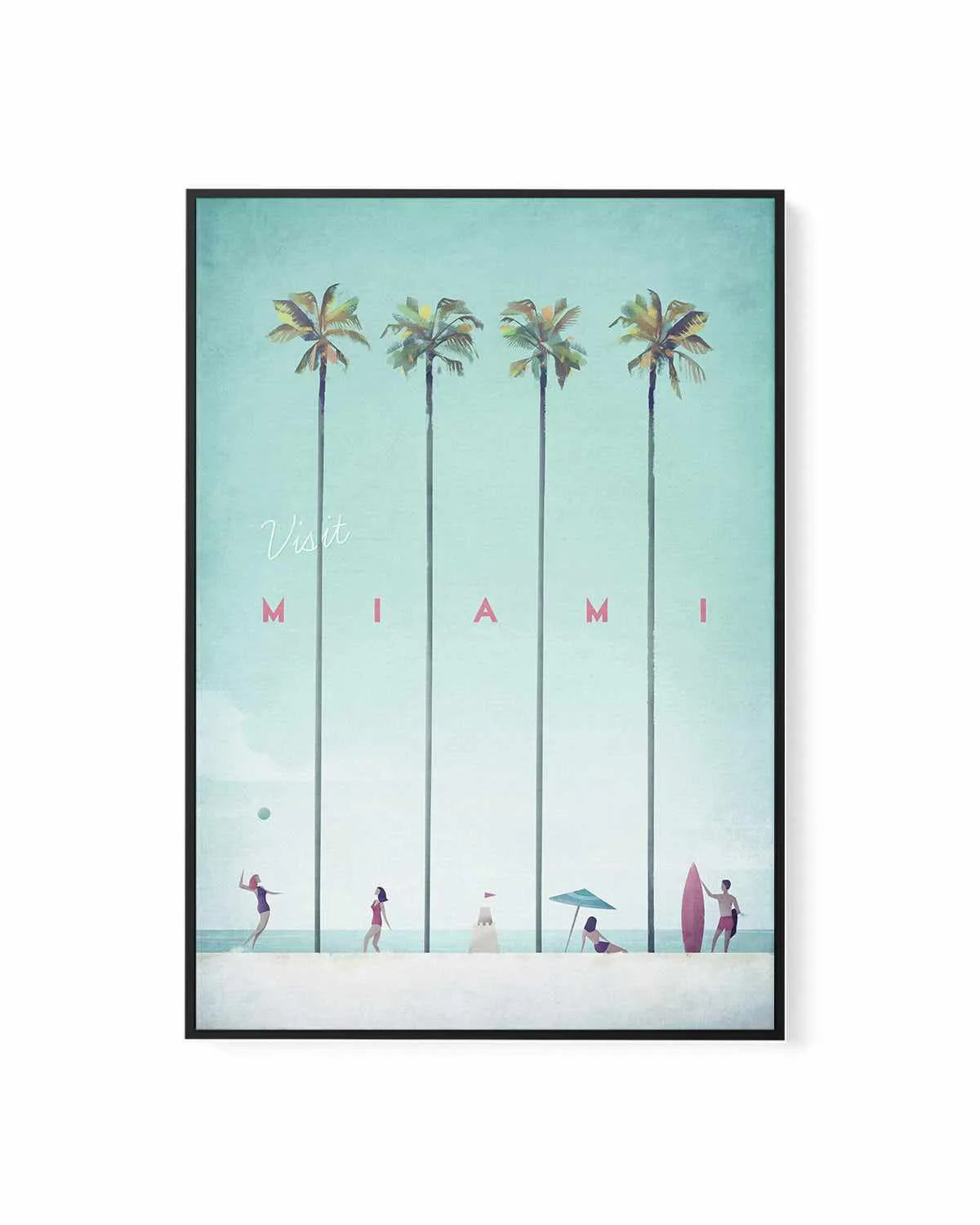 Miami by Henry Rivers | Framed Canvas Art Print from Olive et Oriel where you can shop wallpaper and artworks online
