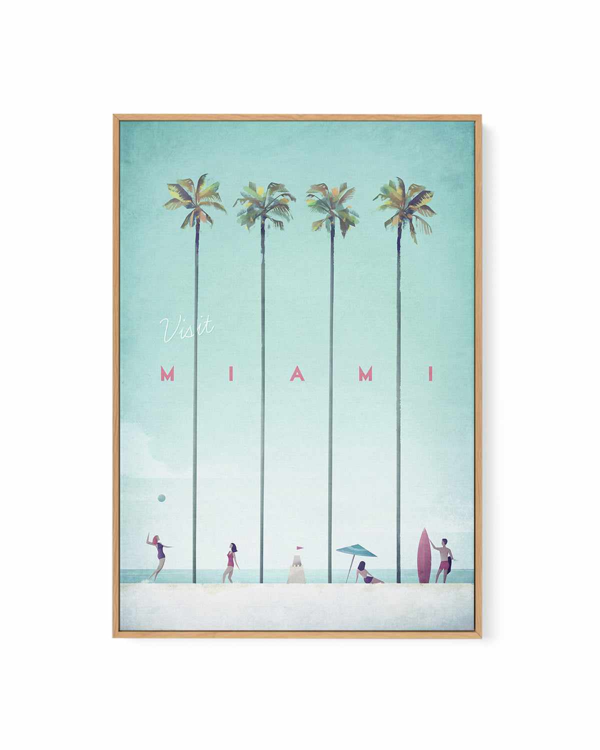 Miami by Henry Rivers | Framed Canvas Art Print