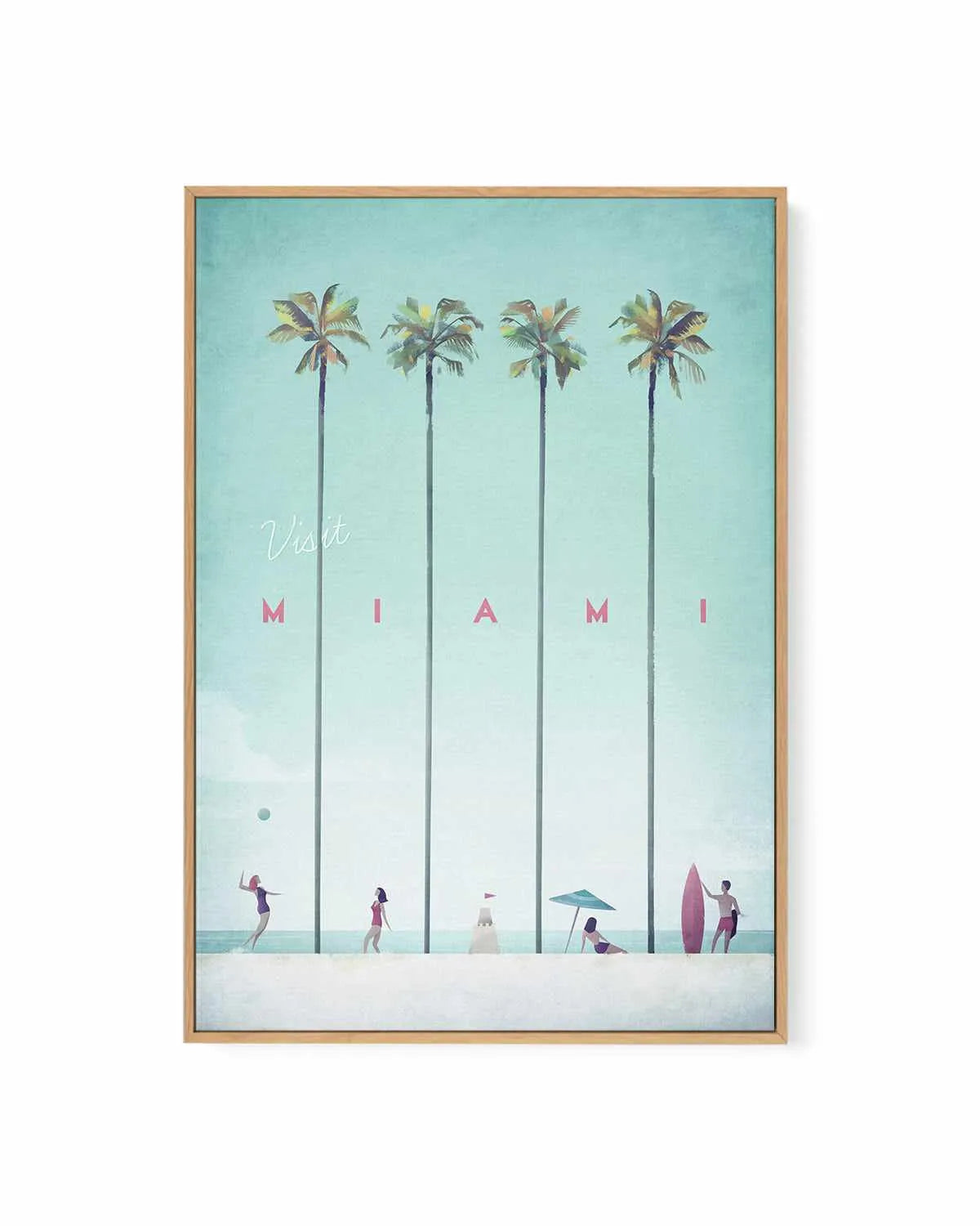 Miami by Henry Rivers | Framed Canvas Art Print from Olive et Oriel where you can shop wallpaper and artworks online
