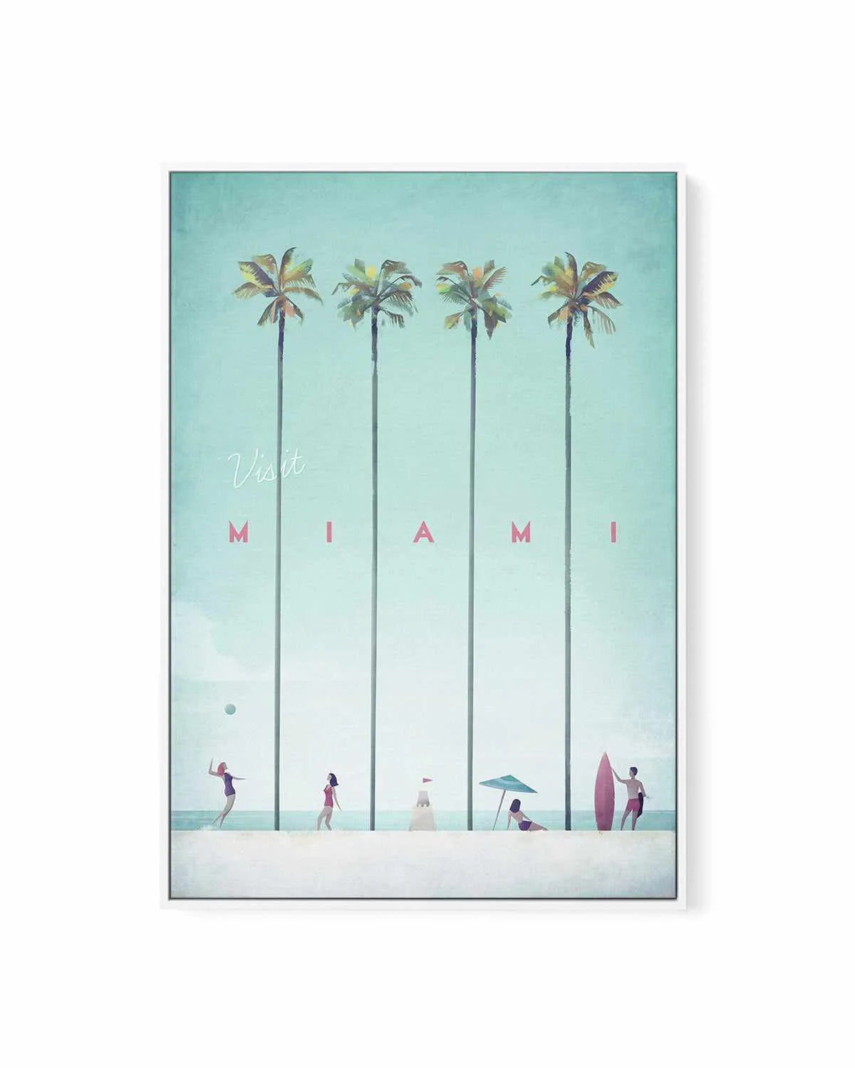 Miami by Henry Rivers | Framed Canvas Art Print from Olive et Oriel where you can shop wallpaper and artworks online