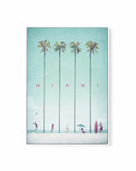 Miami by Henry Rivers | Framed Canvas Art Print