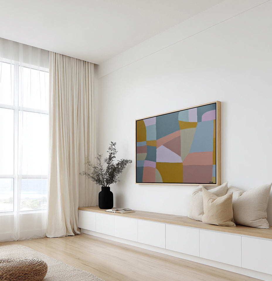Miami Sun by Belinda Stone | Framed Canvas Art Print