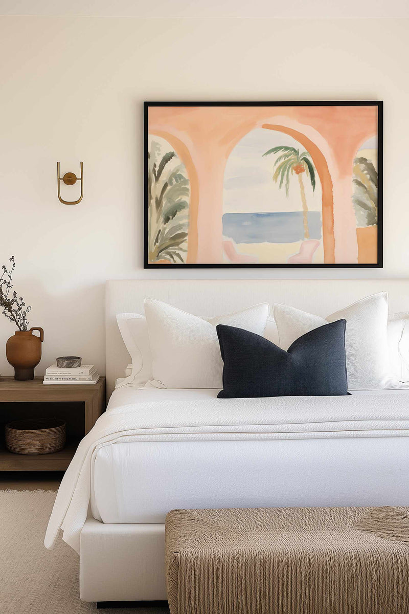 Miami Views | Framed Canvas Art Print