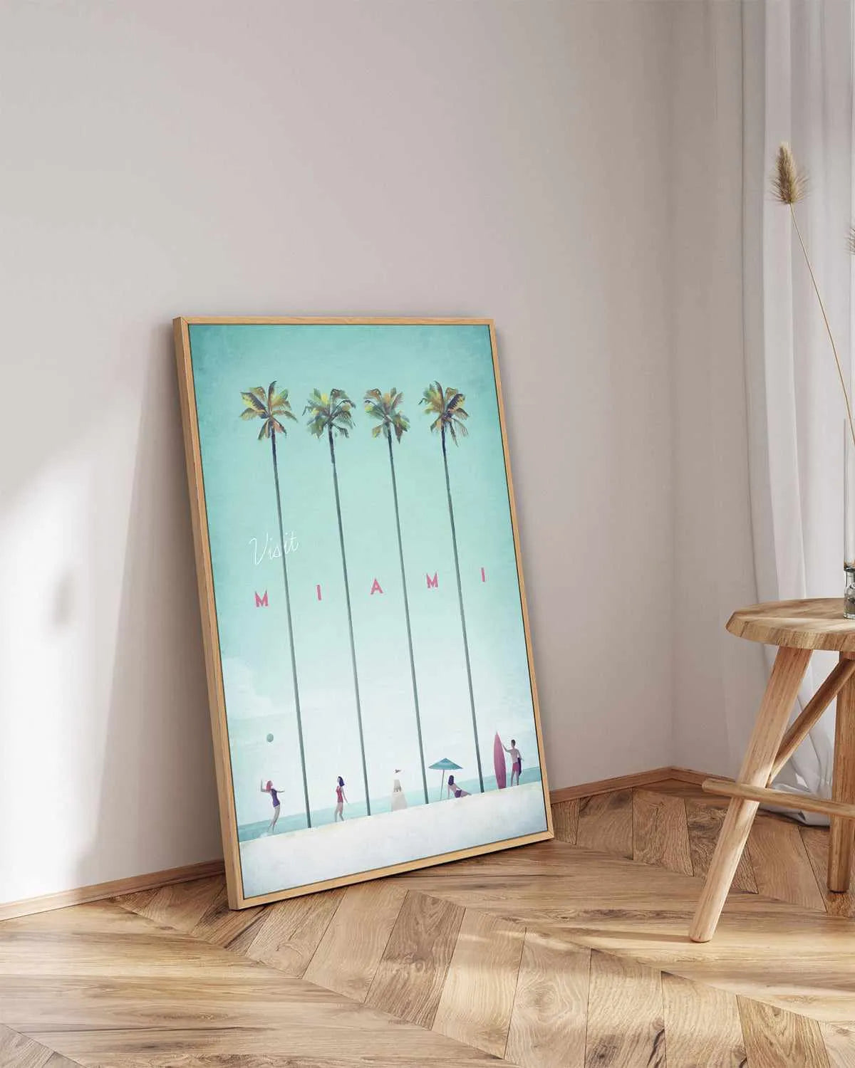 Miami by Henry Rivers | Framed Canvas Art Print from Olive et Oriel where you can shop wallpaper and artworks online