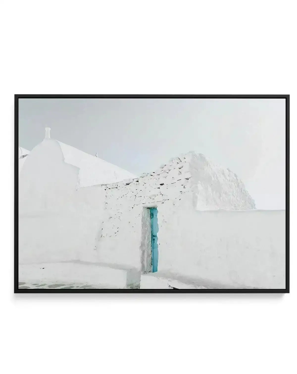 Midday In Mykonos | Framed Canvas-Shop Greece Wall Art Prints Online with Olive et Oriel - Our collection of Greek Islands art prints offer unique wall art including blue domes of Santorini in Oia, mediterranean sea prints and incredible posters from Milos and other Greece landscape photography - this collection will add mediterranean blue to your home, perfect for updating the walls in coastal, beach house style. There is Greece art on canvas and extra large wall art with fast, free shipping ac