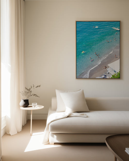 Midday in Italy by Kamalia Studio | Framed Canvas Art Print