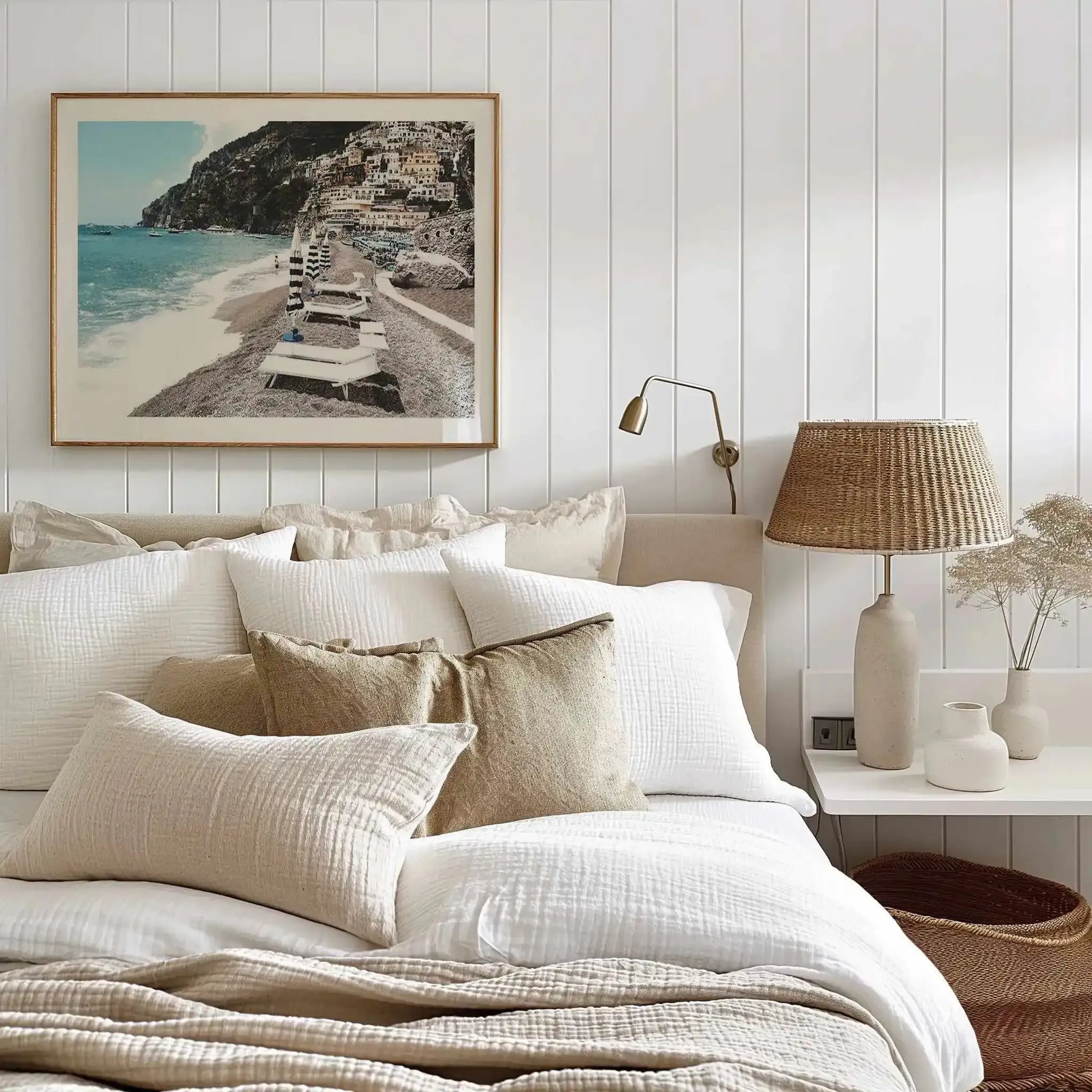 Midday in Positano Art Print from Olive et Oriel where you can shop wallpaper and artworks online