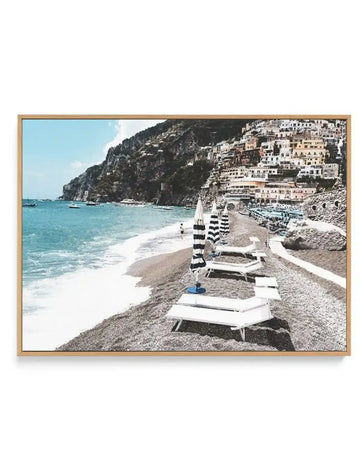 Midday in Positano | Framed Canvas-CANVAS-You can shop wall art online with Olive et Oriel for everything from abstract art to fun kids wall art. Our beautiful modern art prints and canvas art are available from large canvas prints to wall art paintings and our proudly Australian artwork collection offers only the highest quality framed large wall art and canvas art Australia - You can buy fashion photography prints or Hampton print posters and paintings on canvas from Olive et Oriel and have th