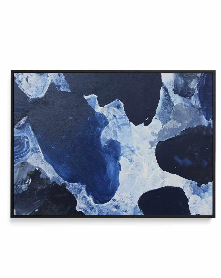 Midnight Current I Framed Canvas Art Print — framed canvas wall art Australia black frame