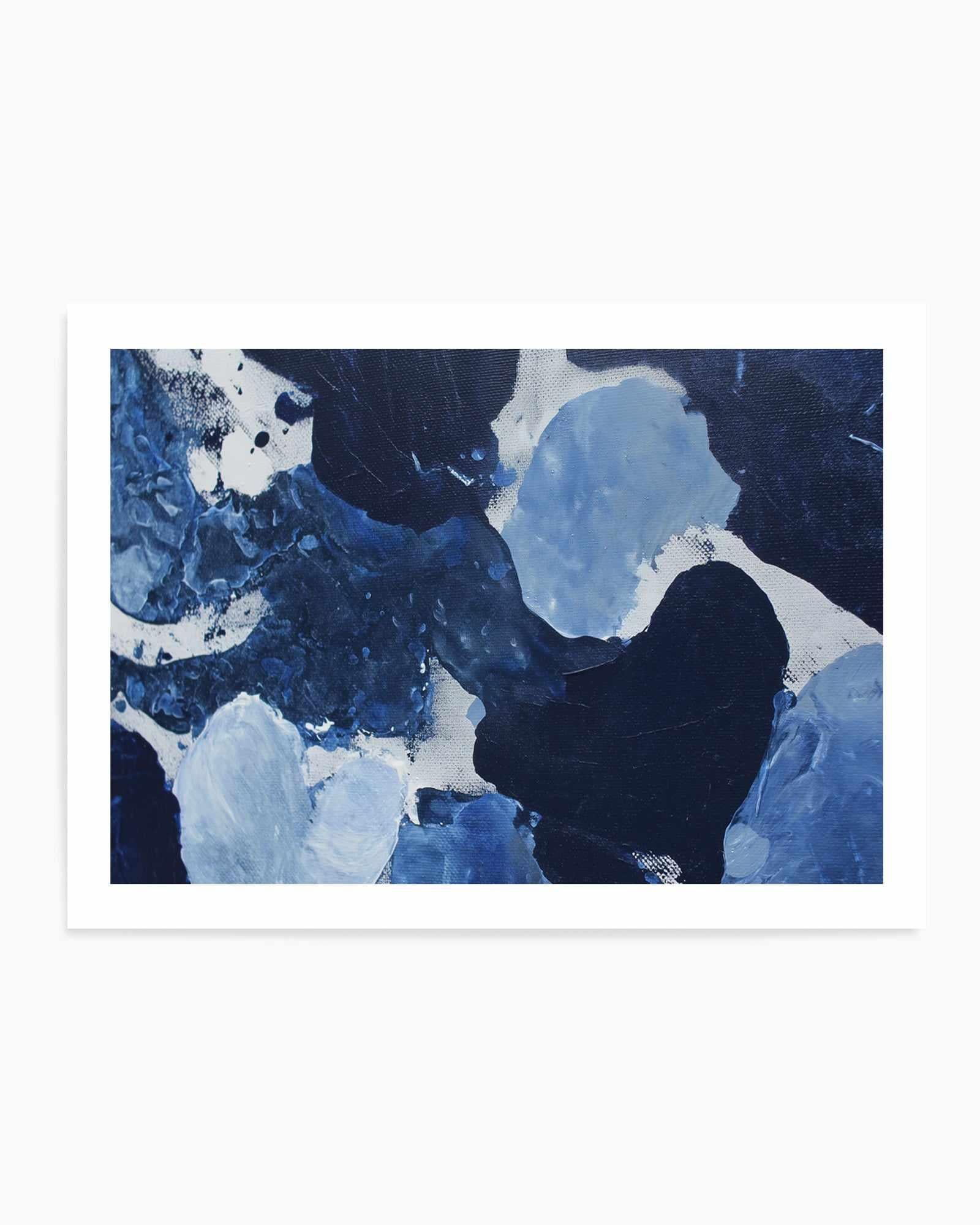 Midnight Current II Art Print — art print Australia with border