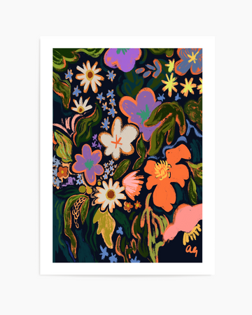 Midnight Garden by Arty Guava | Art Print from Olive et Oriel where you can shop wallpaper and artworks online