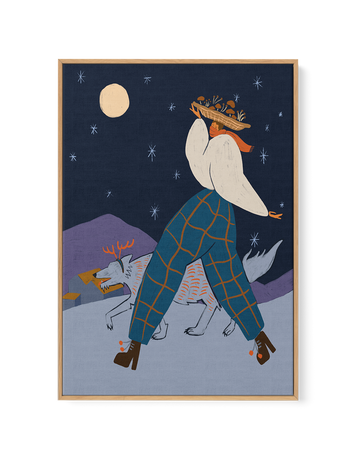 Midnight Harvest by Arty Guava | Framed Canvas Art Print from Olive et Oriel where you can shop wallpaper and artworks online