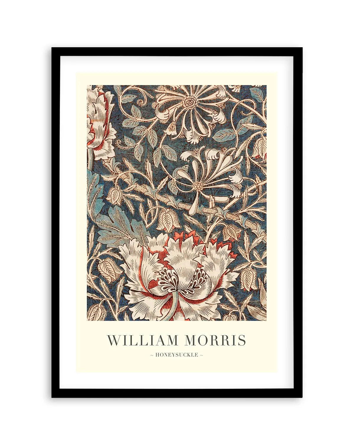 Midnight Honeysuckle by William Morris Art Print from Olive et Oriel where you can shop wallpaper and artworks online