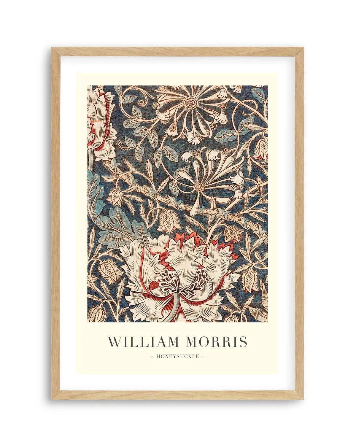 Midnight Honeysuckle by William Morris Art Print from Olive et Oriel where you can shop wallpaper and artworks online