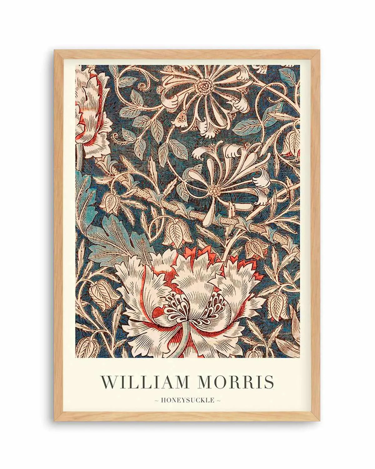 Midnight Honeysuckle by William Morris Art Print from Olive et Oriel where you can shop wallpaper and artworks online