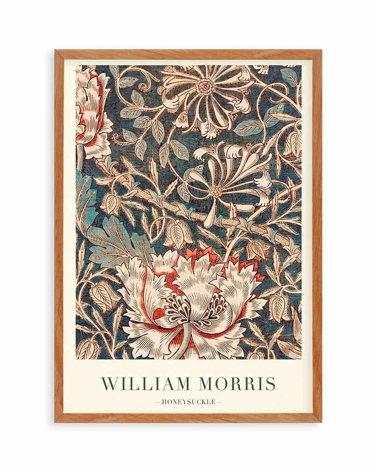 Midnight Honeysuckle by William Morris Art Print from Olive et Oriel where you can shop wallpaper and artworks online