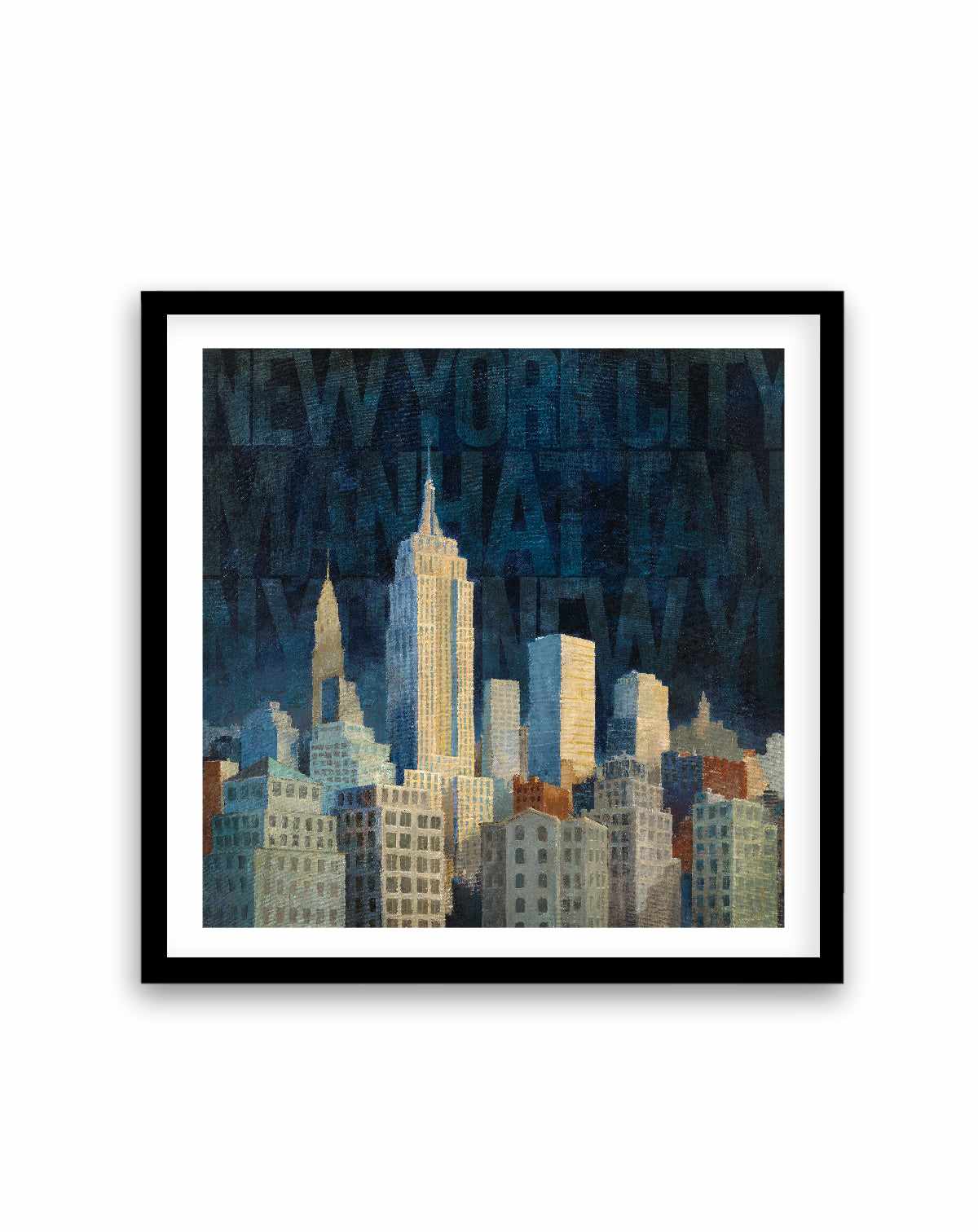 Midnight in Midtown Words | Art Print