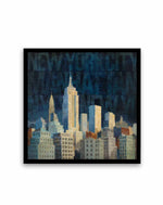 Midnight in Midtown Words | Art Print