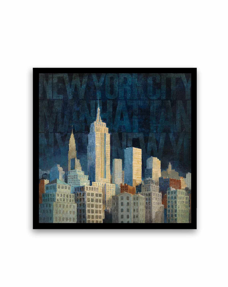 Midnight in Midtown Words | Art Print