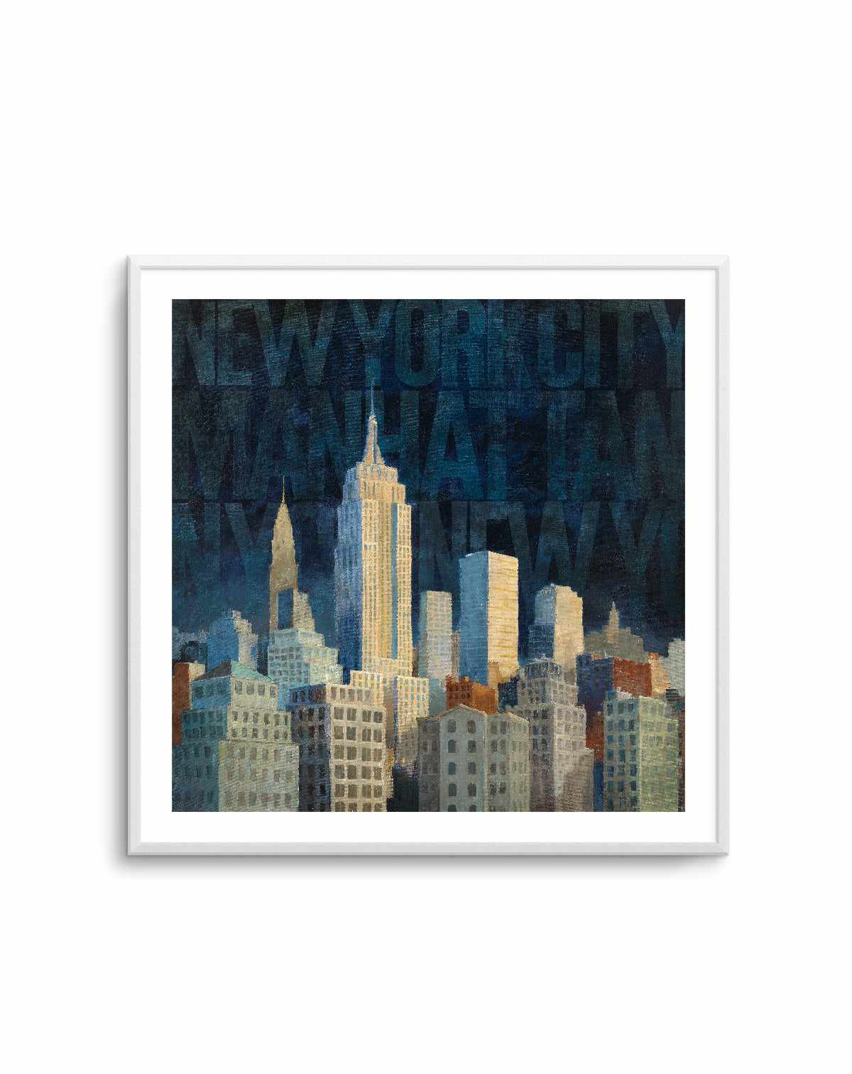 Midnight in Midtown Words | Art Print