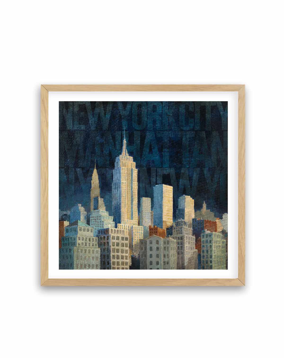 Midnight in Midtown Words | Art Print