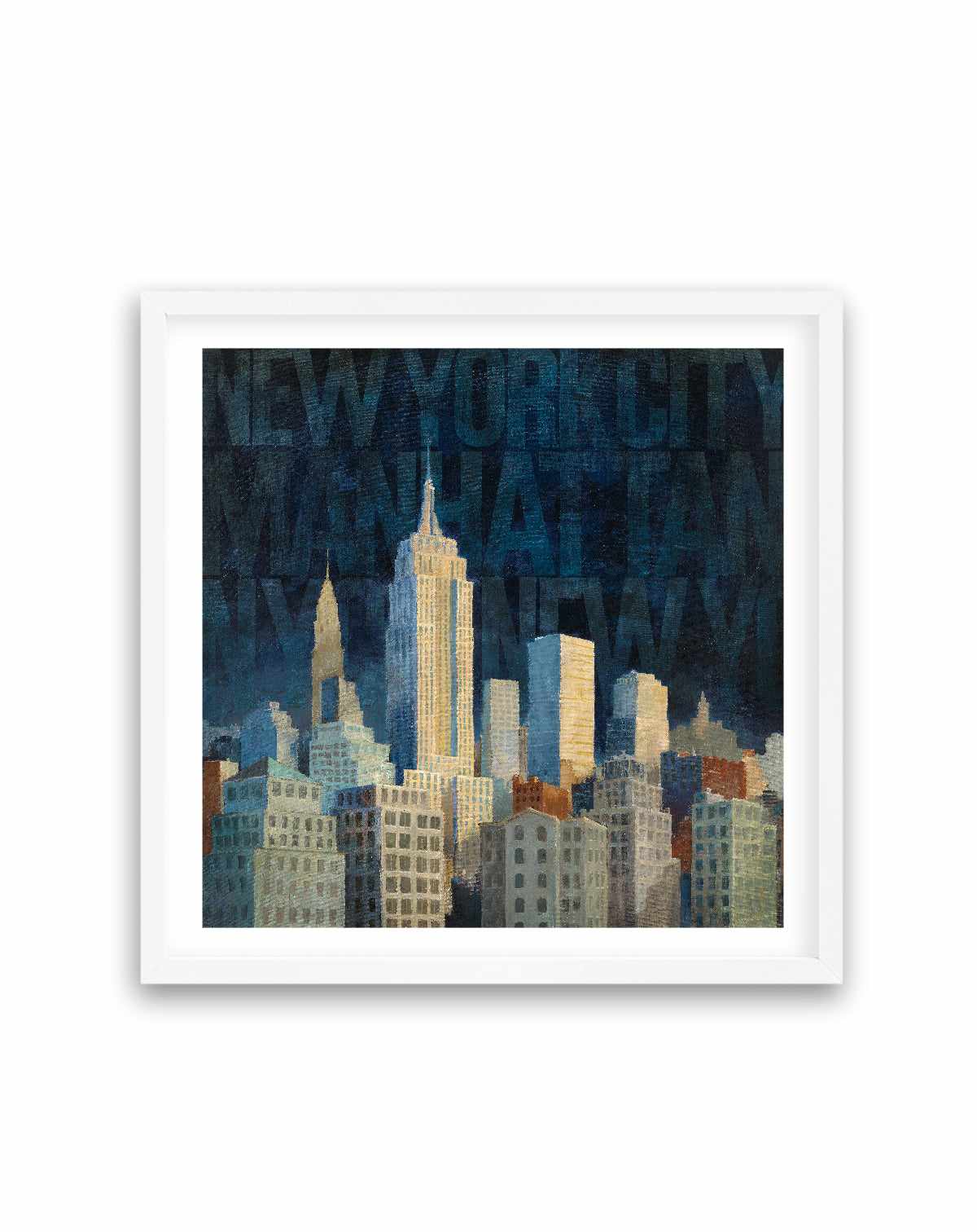 Midnight in Midtown Words | Art Print