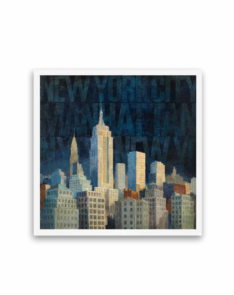 Midnight in Midtown Words | Art Print