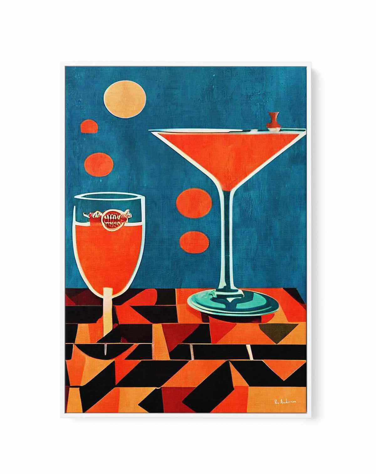 Midnight In Napoli By Bo Anderson | Framed Canvas Art Print