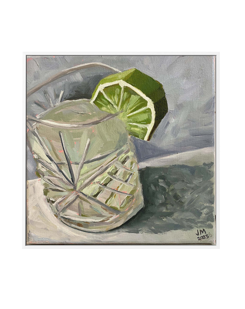 Midweek Margaritas by Jess Martin | Framed Canvas Art Print