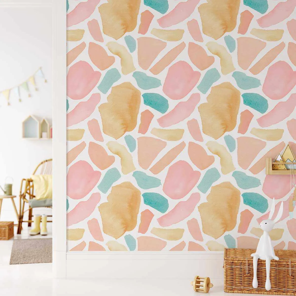 Milano Terrazzo Wallpaper-Wallpaper-Buy Kids Removable Wallpaper Online Our Custom Made Children√¢‚Ç¨‚Ñ¢s Wallpapers Are A Fun Way To Decorate And Enhance Boys Bedroom Decor And Girls Bedrooms They Are An Amazing Addition To Your Kids Bedroom Walls Our Collection of Kids Wallpaper Is Sure To Transform Your Kids Rooms Interior Style From Pink Wallpaper To Dinosaur Wallpaper Even Marble Wallpapers For Teen Boys Shop Peel And Stick Wallpaper Online Today With Olive et Oriel