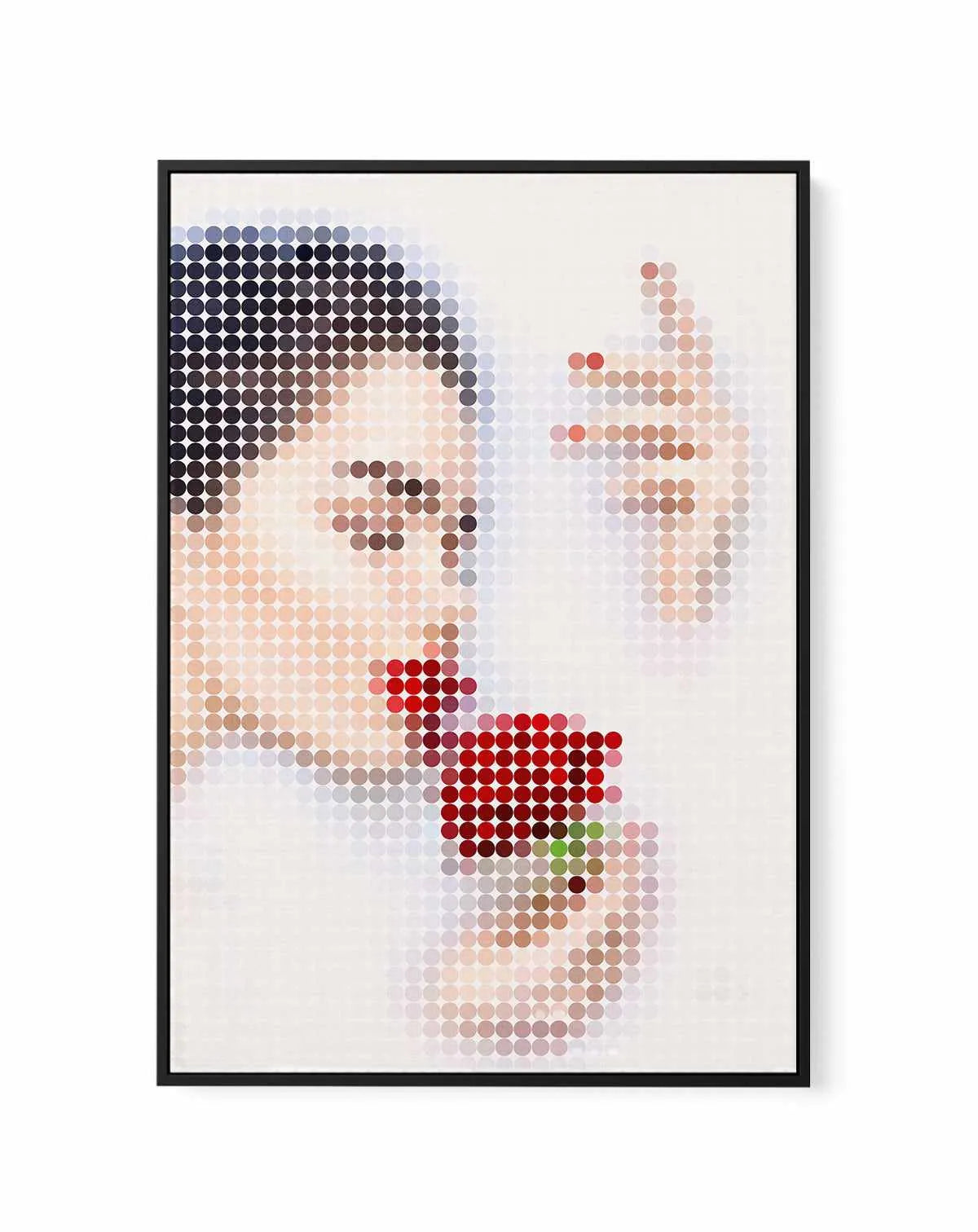 Milk Bath Dots I | Framed Canvas Art Print from Olive et Oriel where you can shop wallpaper and artworks online