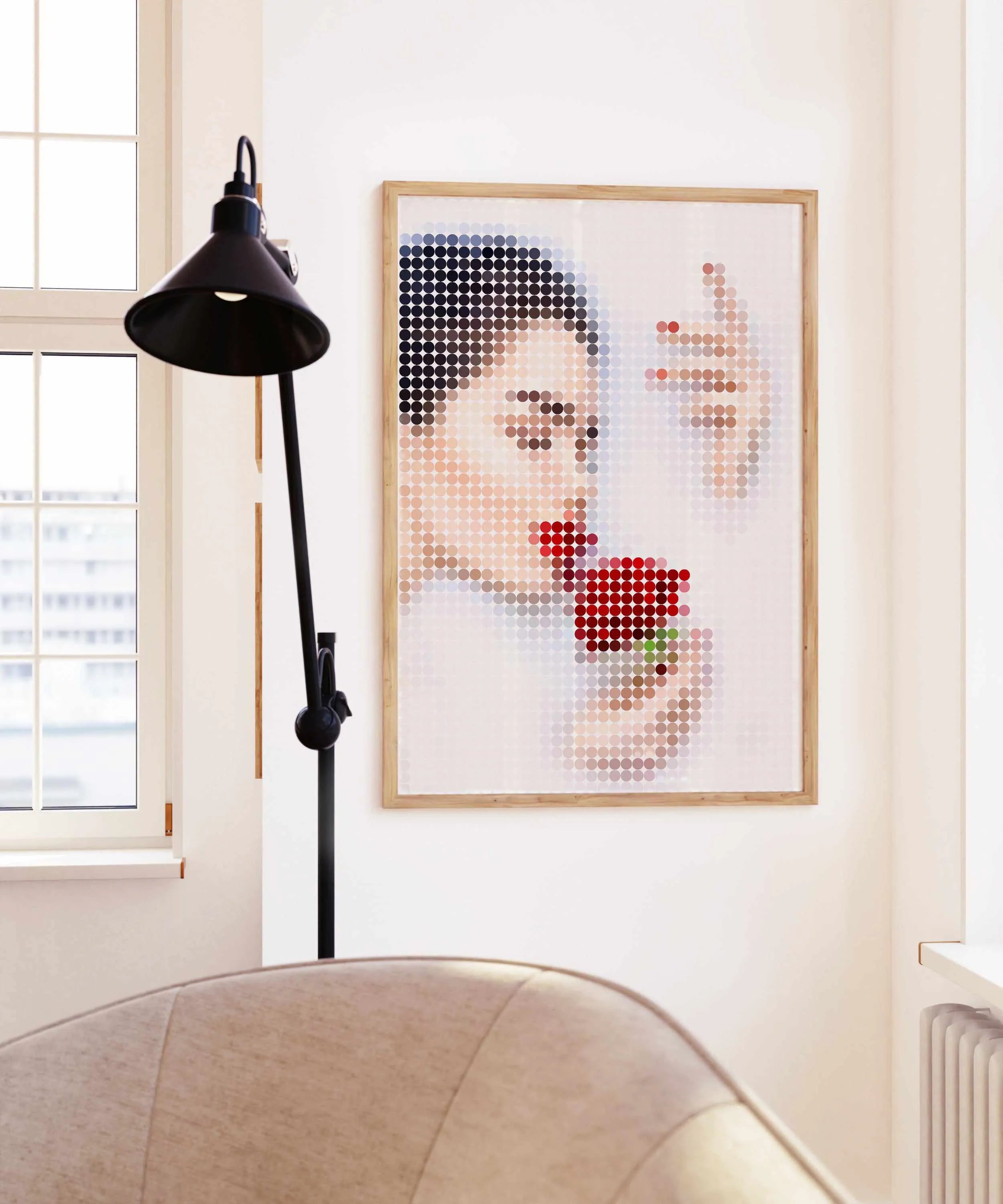 Milk Bath Dots I | Art Print from Olive et Oriel where you can shop wallpaper and artworks online