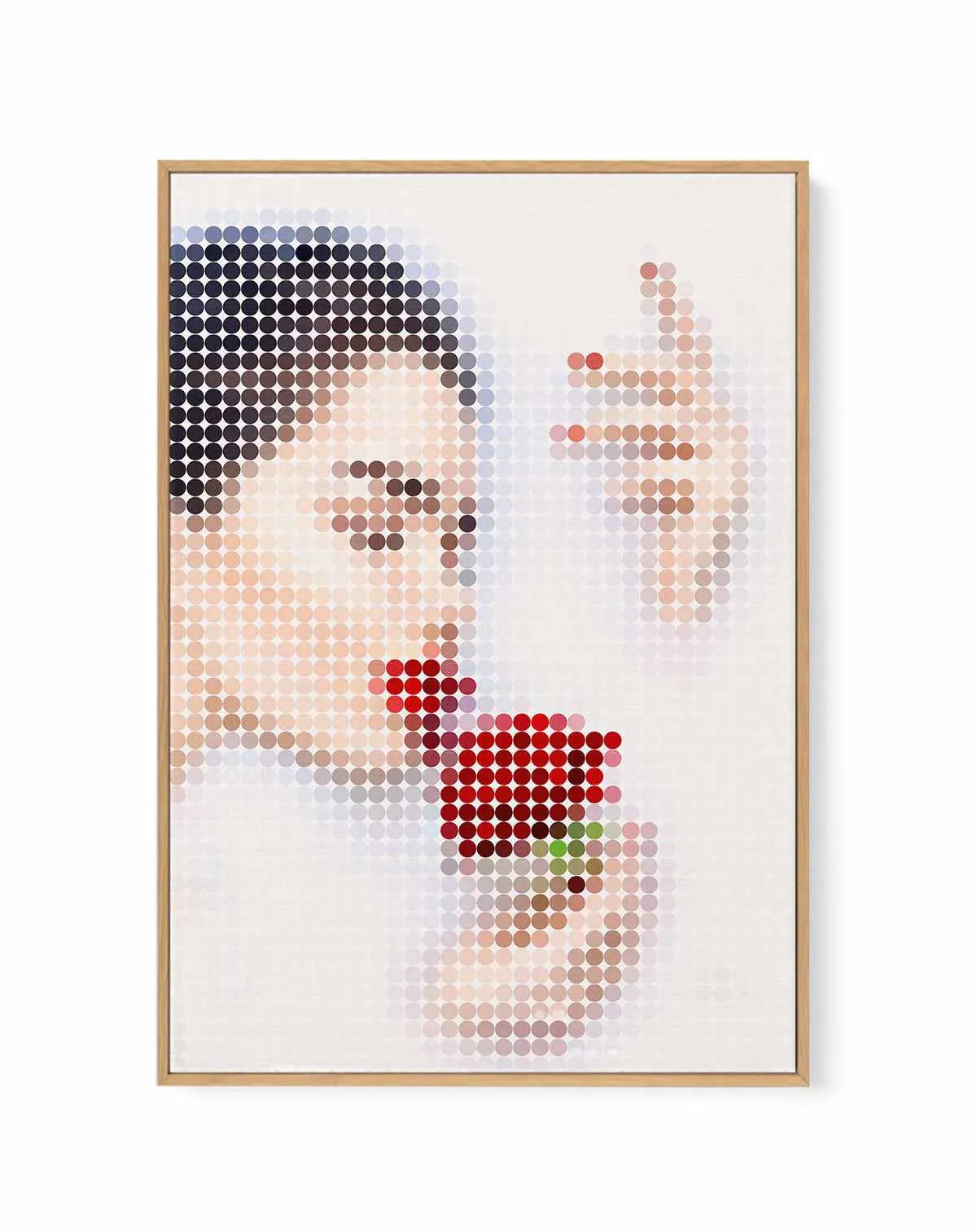 Milk Bath Dots I | Framed Canvas Art Print from Olive et Oriel where you can shop wallpaper and artworks online