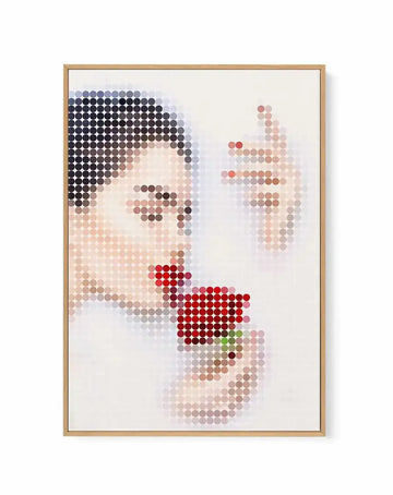 Milk Bath Dots I | Framed Canvas Art Print from Olive et Oriel where you can shop wallpaper and artworks online