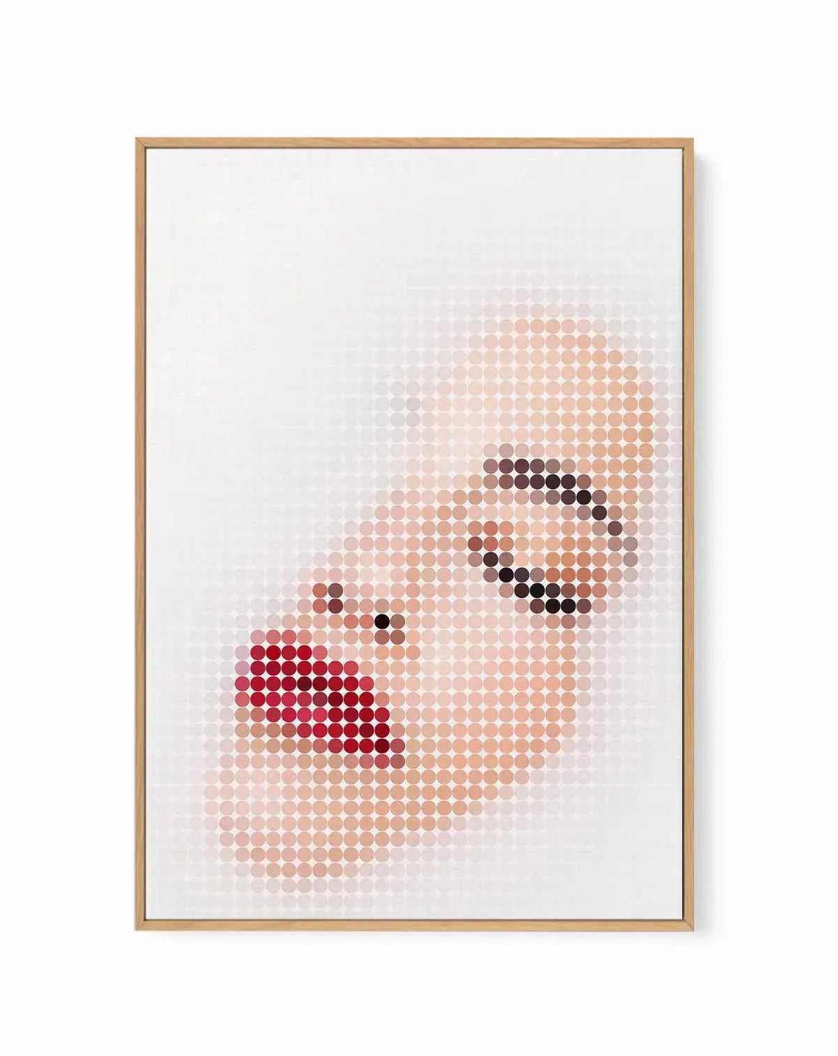 Milk Bath Dots II | Framed Canvas Art Print from Olive et Oriel where you can shop wallpaper and artworks online