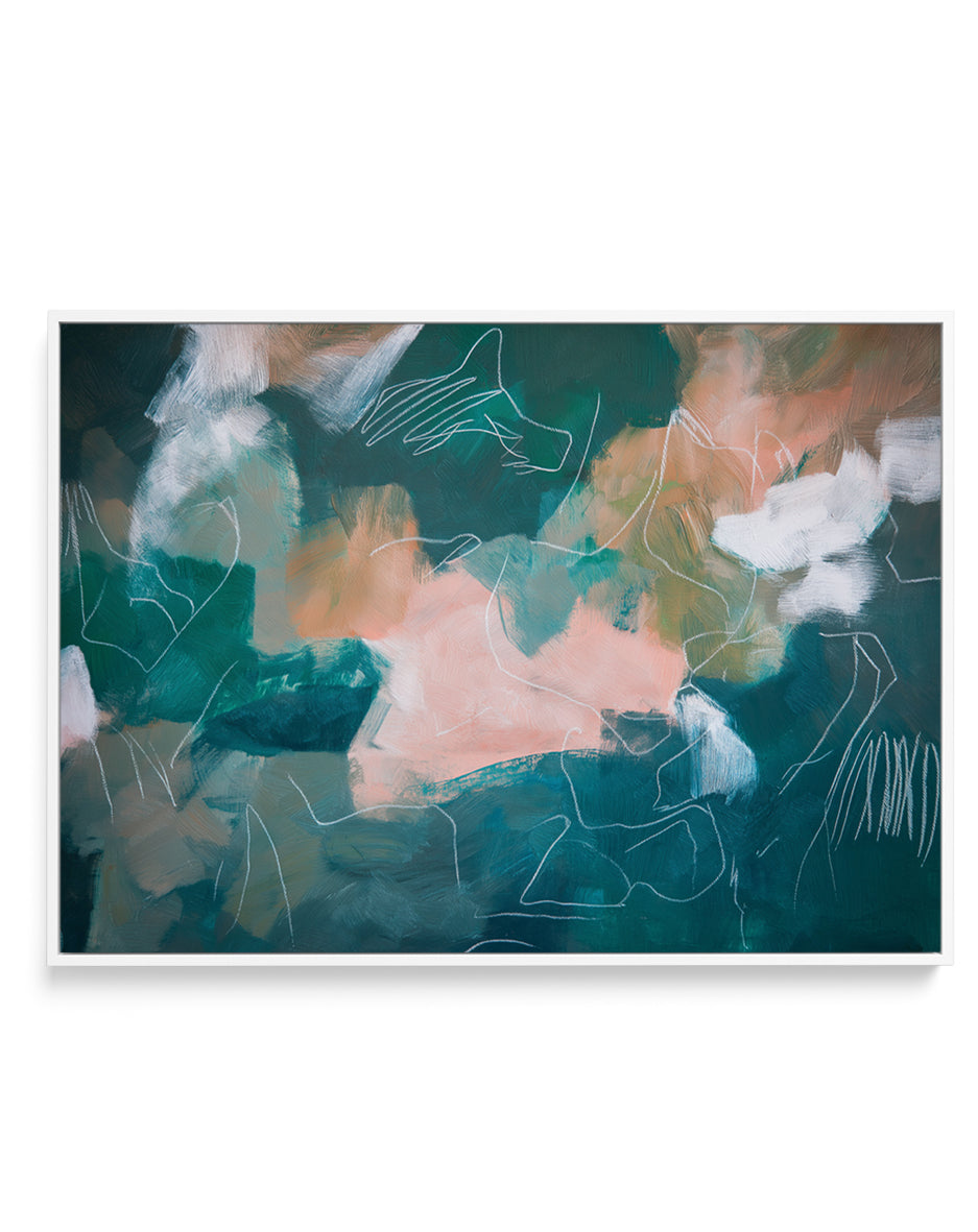 Mineral Tide I | Framed Canvas Art Print