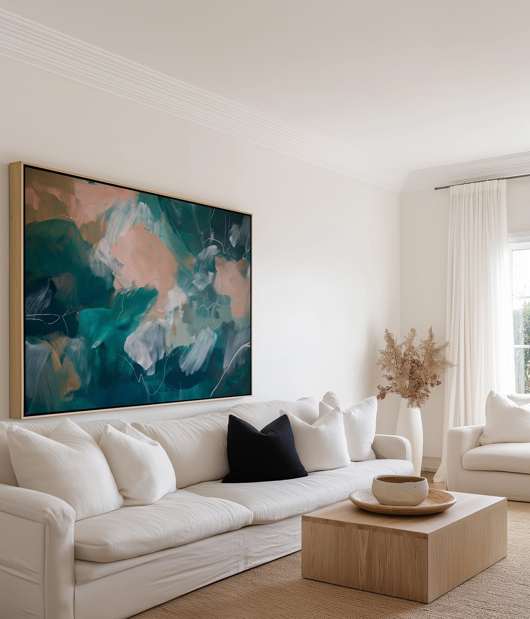 Mineral Tide II | Framed Canvas Art Print