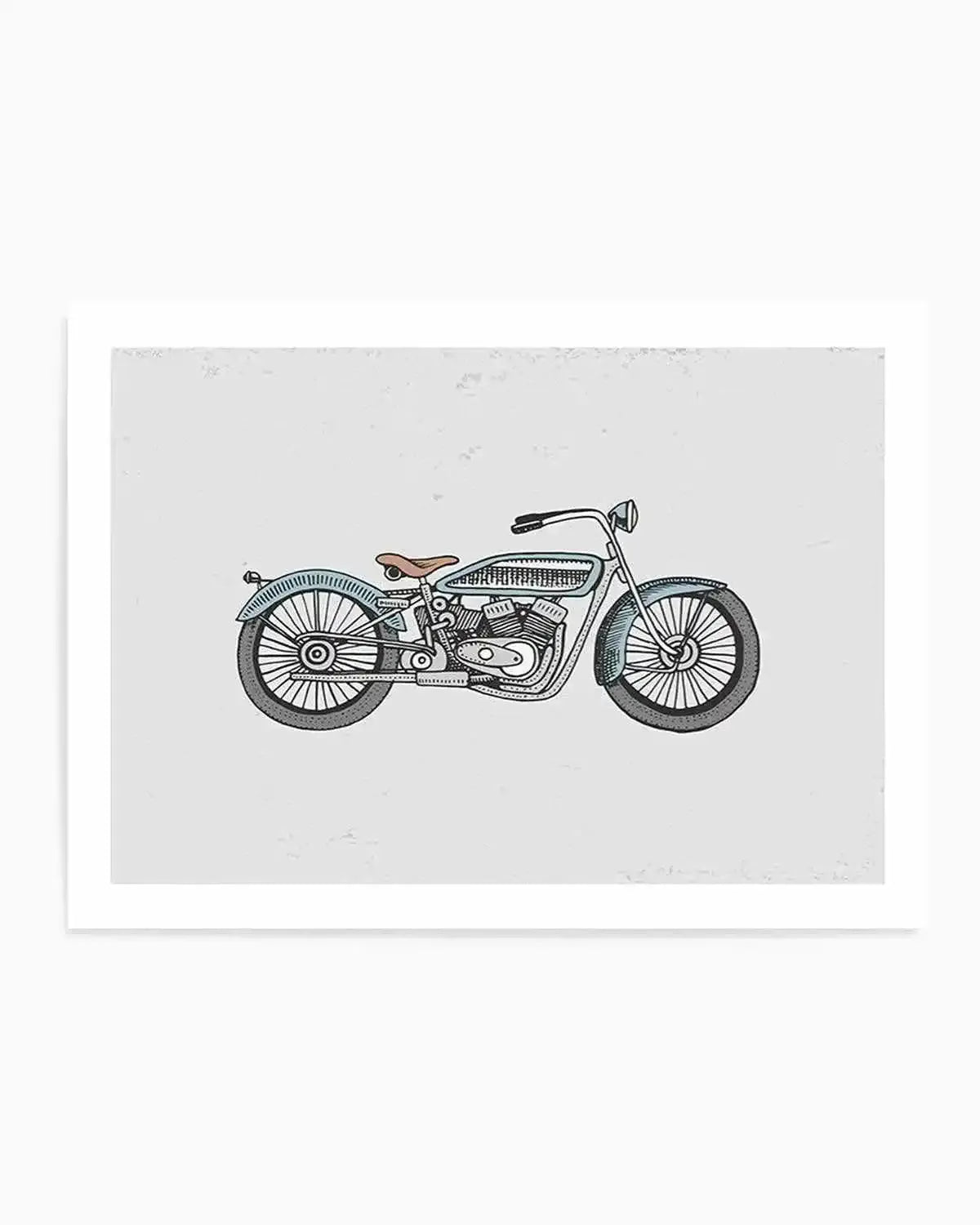 Mini Harley Art Print from Olive et Oriel where you can shop wallpaper and artworks online
