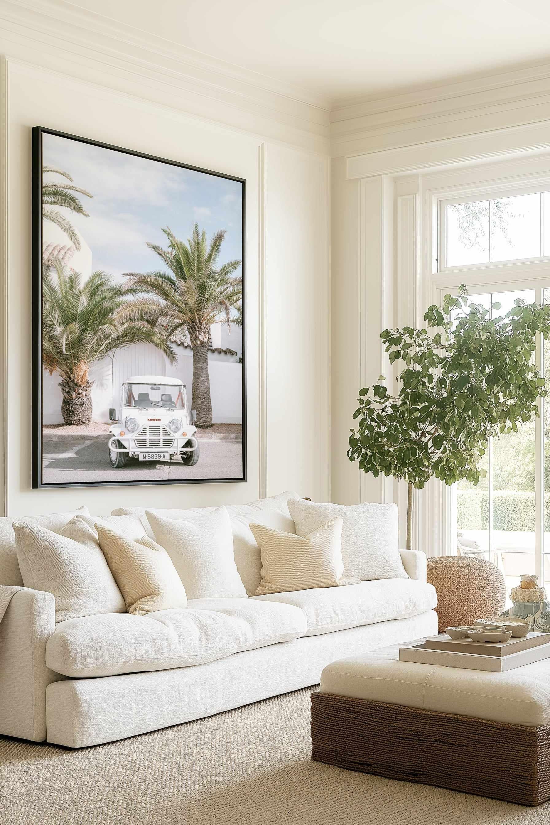 Mini Moke by Teigan Geercke | Framed Canvas Art Print from Olive et Oriel where you can shop wallpaper and artworks online