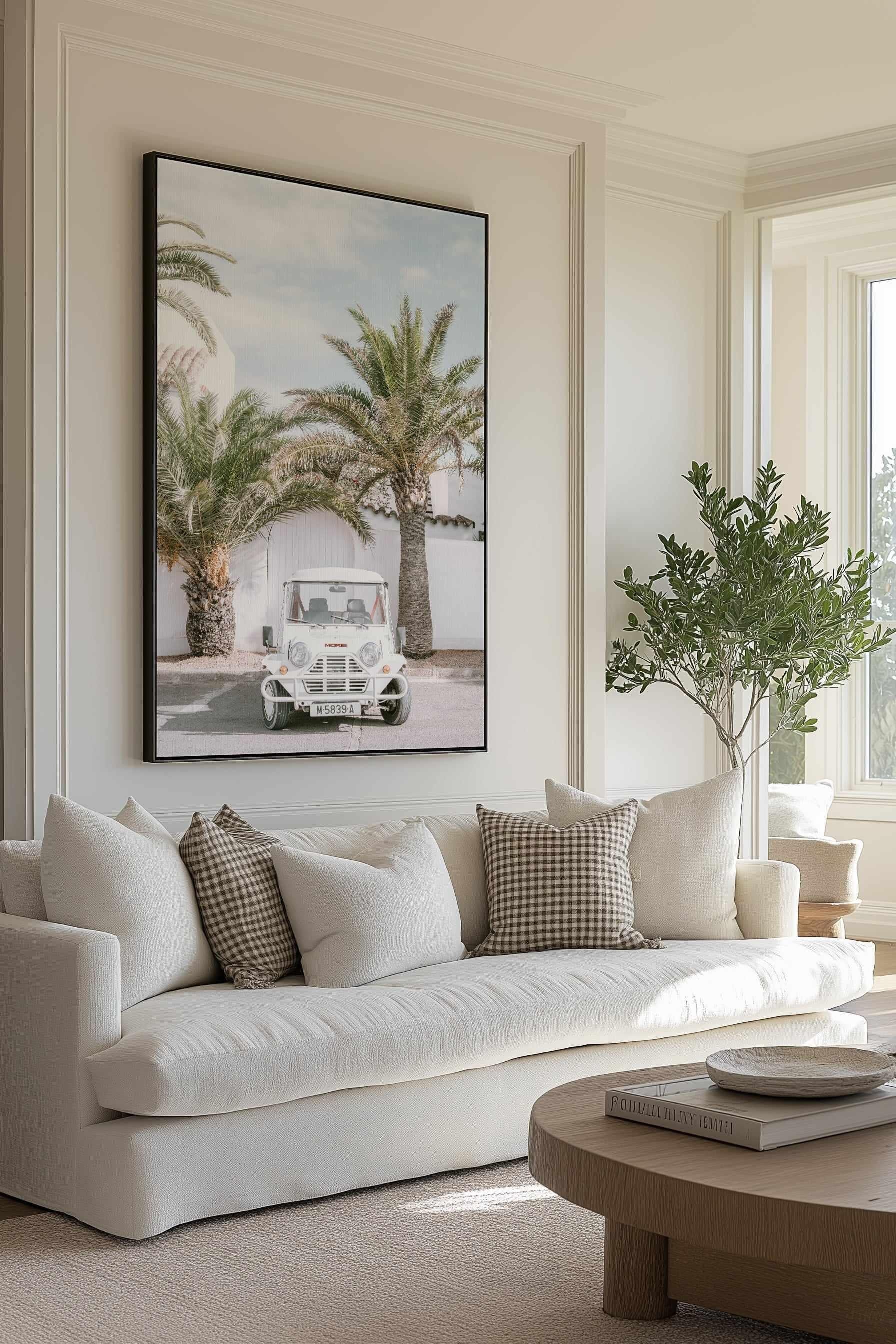 Mini Moke by Teigan Geercke | Framed Canvas Art Print from Olive et Oriel where you can shop wallpaper and artworks online