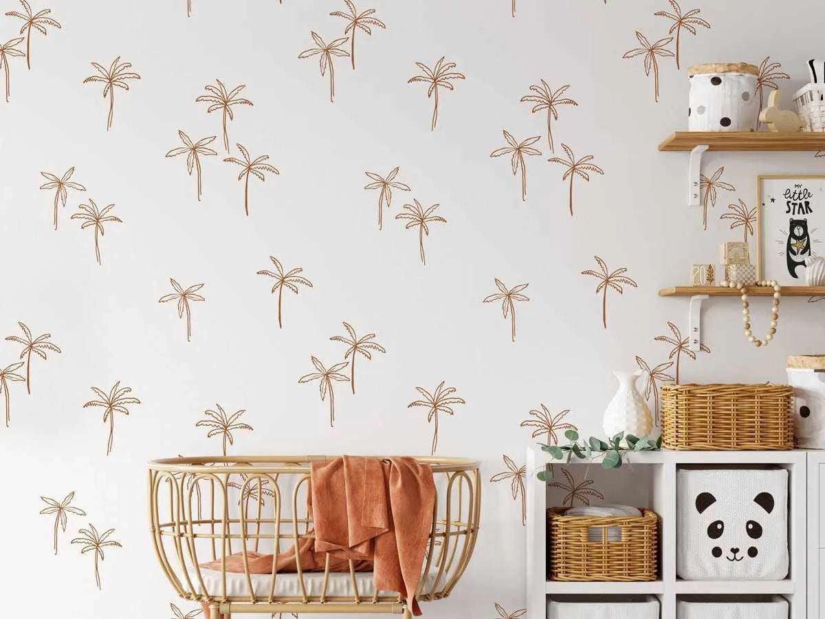 Mini Palm Paradise Bronzed Wallpaper-Wallpaper-Buy Kids Removable Wallpaper Online Our Custom Made Children√¢‚Ç¨‚Ñ¢s Wallpapers Are A Fun Way To Decorate And Enhance Boys Bedroom Decor And Girls Bedrooms They Are An Amazing Addition To Your Kids Bedroom Walls Our Collection of Kids Wallpaper Is Sure To Transform Your Kids Rooms Interior Style From Pink Wallpaper To Dinosaur Wallpaper Even Marble Wallpapers For Teen Boys Shop Peel And Stick Wallpaper Online Today With Olive et Oriel