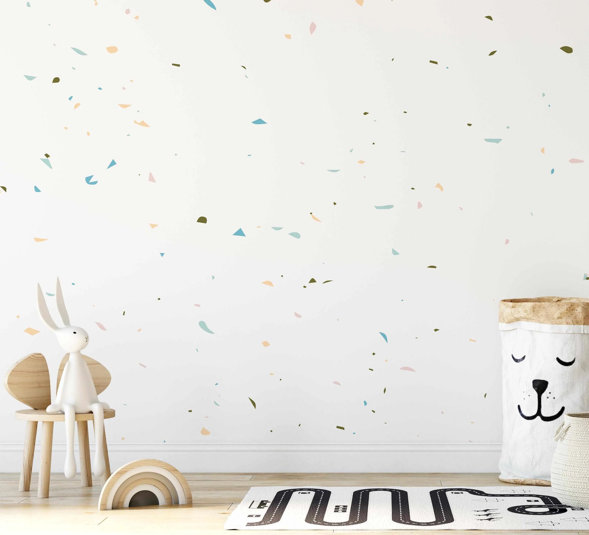 Mini Terrazzo Wallpaper-Wallpaper-Buy Kids Removable Wallpaper Online Our Custom Made Children√¢‚Ç¨‚Ñ¢s Wallpapers Are A Fun Way To Decorate And Enhance Boys Bedroom Decor And Girls Bedrooms They Are An Amazing Addition To Your Kids Bedroom Walls Our Collection of Kids Wallpaper Is Sure To Transform Your Kids Rooms Interior Style From Pink Wallpaper To Dinosaur Wallpaper Even Marble Wallpapers For Teen Boys Shop Peel And Stick Wallpaper Online Today With Olive et Oriel