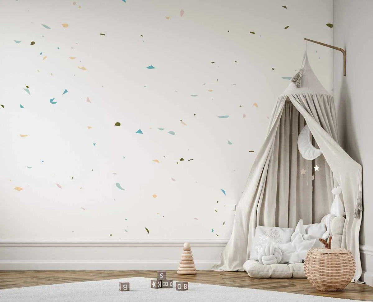 Mini Terrazzo Wallpaper-Wallpaper-Buy Kids Removable Wallpaper Online Our Custom Made Children√¢‚Ç¨‚Ñ¢s Wallpapers Are A Fun Way To Decorate And Enhance Boys Bedroom Decor And Girls Bedrooms They Are An Amazing Addition To Your Kids Bedroom Walls Our Collection of Kids Wallpaper Is Sure To Transform Your Kids Rooms Interior Style From Pink Wallpaper To Dinosaur Wallpaper Even Marble Wallpapers For Teen Boys Shop Peel And Stick Wallpaper Online Today With Olive et Oriel