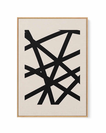 Minimal Black Expression #2 | Framed Canvas Art Print from Olive et Oriel where you can shop wallpaper and artworks online