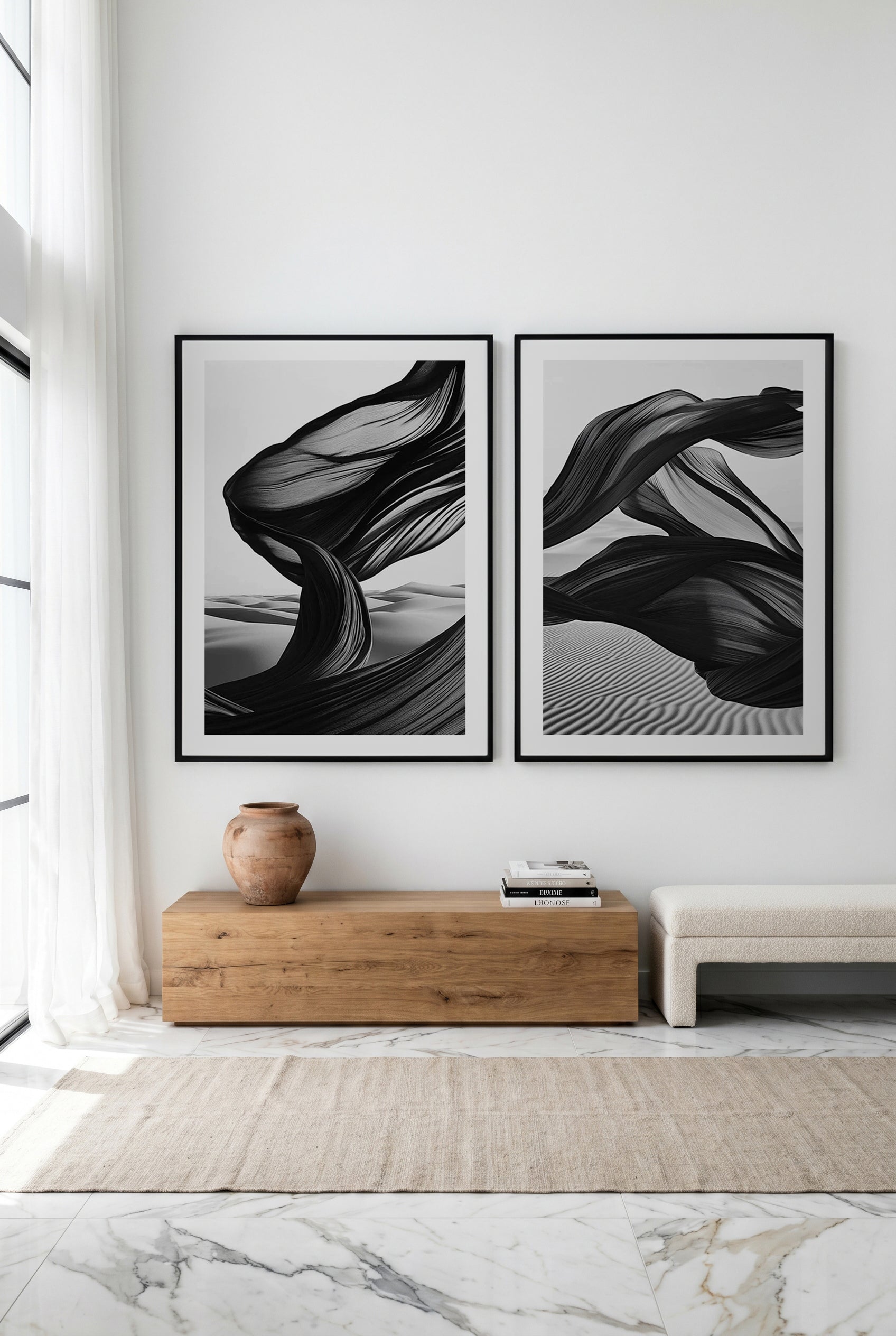 Mirage I & II Art Print Set of 2 | Matching Wall Art