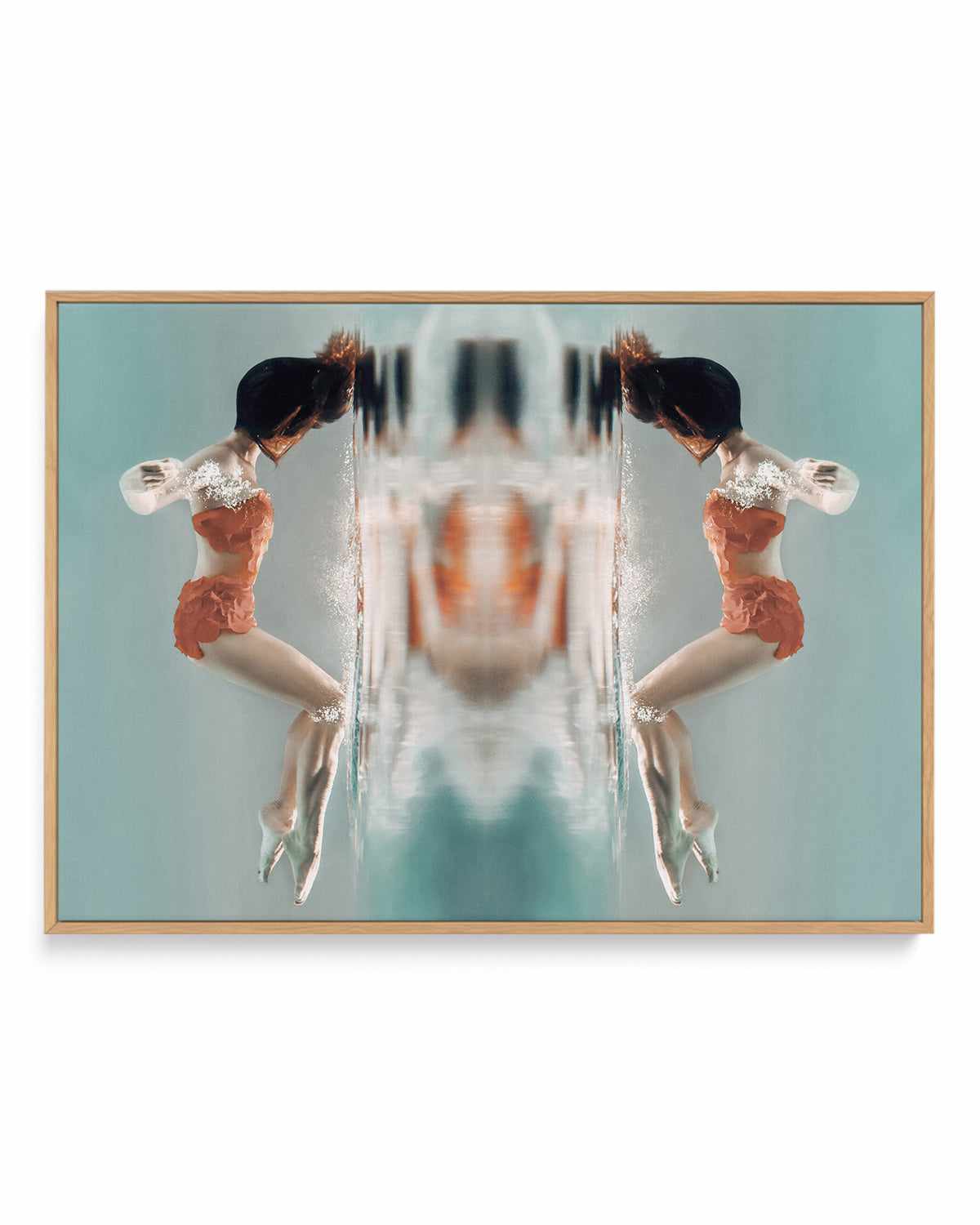 Mirror Dance | Framed Canvas Art Print