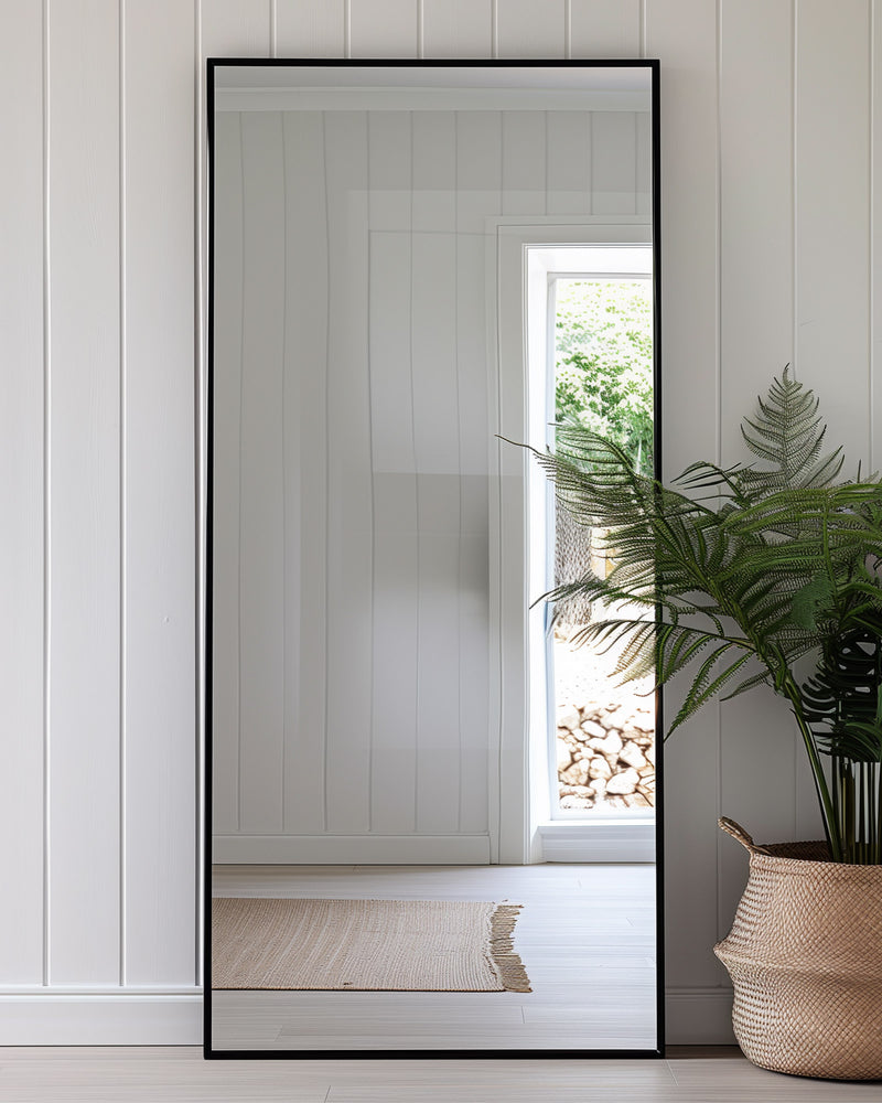 Manhattan Full Length Mirror in Black from Olive et Oriel where you can shop wallpaper and artworks online